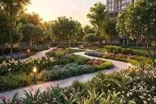 Landscape Garden at Southfield Full Marks Homes